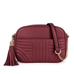 6934 Quilted Crossbody Bags - Stylish Camera Bag with Tassel - Lightweight